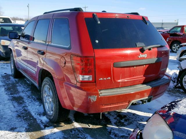 1J8GR48K05C540089 - 2005 JEEP GRAND CHER RED photo 3