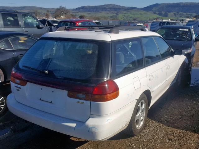 4S3BK4353X7300019 - 1999 SUBARU LEGACY L WHITE photo 4