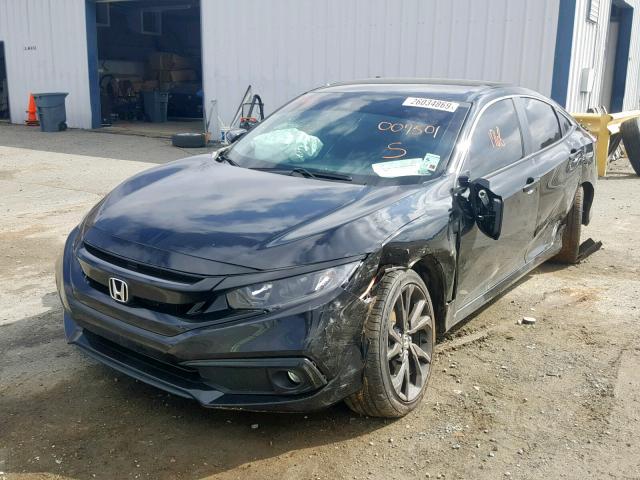 19XFC2F85KE007501 - 2019 HONDA CIVIC SPOR BLACK photo 2