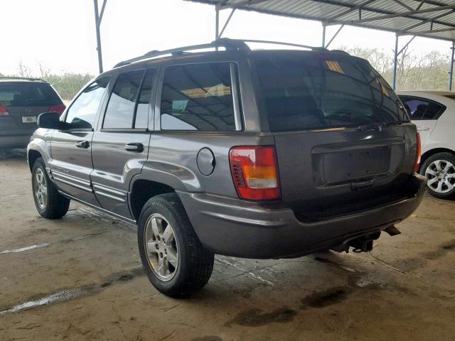 1J8GX58N34C121187 - 2004 JEEP GRAND CHER GRAY photo 3