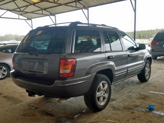 1J8GX58N34C121187 - 2004 JEEP GRAND CHER GRAY photo 4