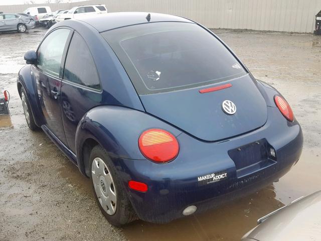 3VWBC21C1XM453794 - 1999 VOLKSWAGEN NEW BEETLE ლურჯი ფოტო 3
