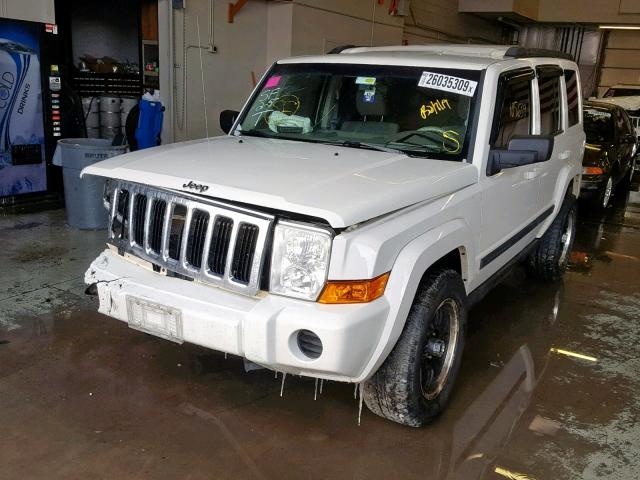 1J8HG48K98C132964 - 2008 JEEP COMMANDER WHITE photo 2