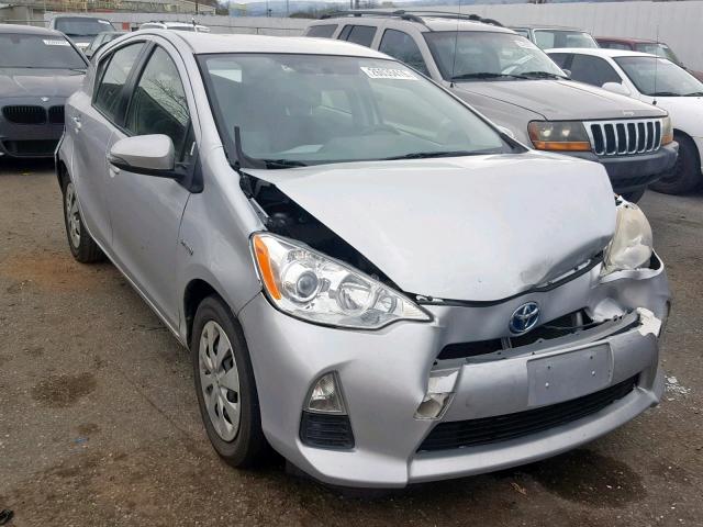 JTDKDTB39C1508293 - 2012 TOYOTA PRIUS C SILVER photo 1