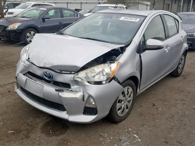 JTDKDTB39C1508293 - 2012 TOYOTA PRIUS C SILVER photo 2