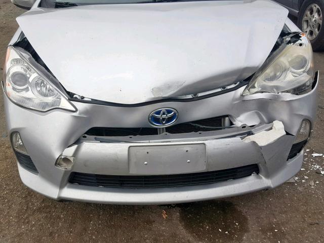 JTDKDTB39C1508293 - 2012 TOYOTA PRIUS C SILVER photo 9