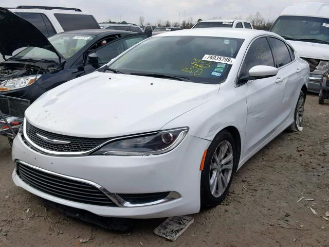 1C3CCCAB1FN588870 - 2015 CHRYSLER 200 LIMITE WHITE photo 2