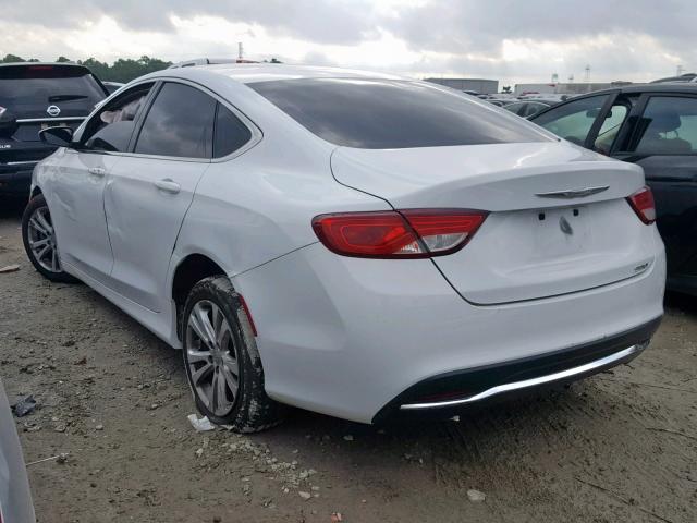 1C3CCCAB1FN588870 - 2015 CHRYSLER 200 LIMITE WHITE photo 3