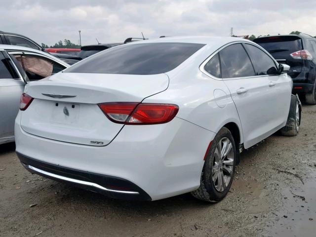 1C3CCCAB1FN588870 - 2015 CHRYSLER 200 LIMITE WHITE photo 4