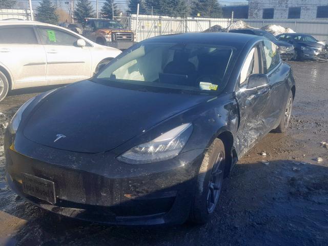 5YJ3E1EB0JF113481 - 2018 TESLA MODEL 3 BLACK photo 2