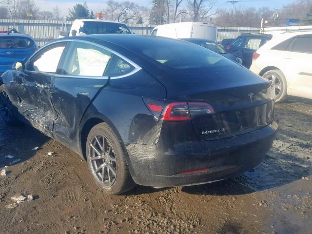 5YJ3E1EB0JF113481 - 2018 TESLA MODEL 3 BLACK photo 3