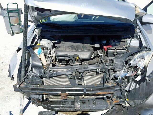 3N1AB6AP5CL613593 - 2012 NISSAN SENTRA 2.0 SILVER photo 7