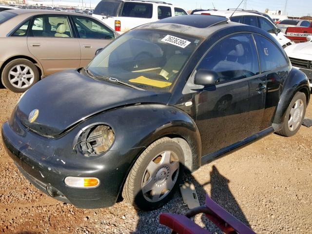3VWCA21C6XM462467 - 1999 VOLKSWAGEN NEW BEETLE Schwarz Foto 2