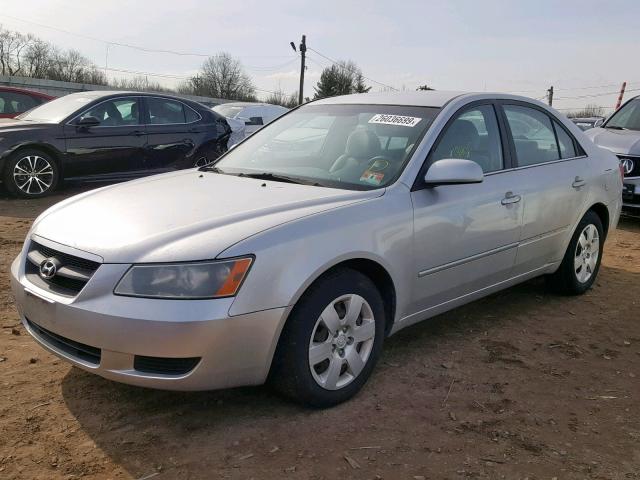 5NPET46C78H335079 - 2008 HYUNDAI SONATA GLS SILVER photo 2