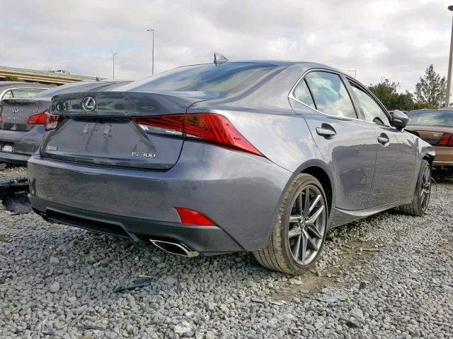 JTHBA1D25K5087017 - 2019 LEXUS IS 300 GRAY photo 4