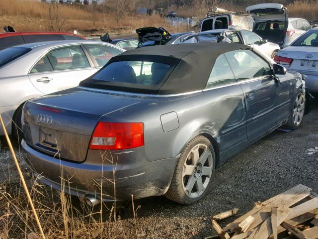 WUARL48H95K902225 - 2005 AUDI S4 QUATTRO SILVER photo 4