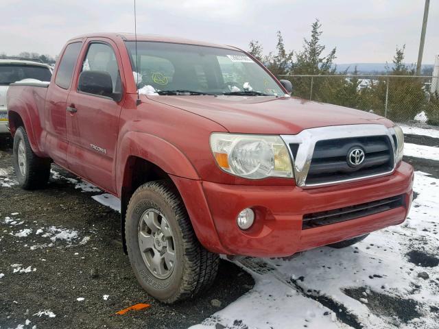 5TEUU42N57Z375852 - 2007 TOYOTA TACOMA ACC RED photo 1