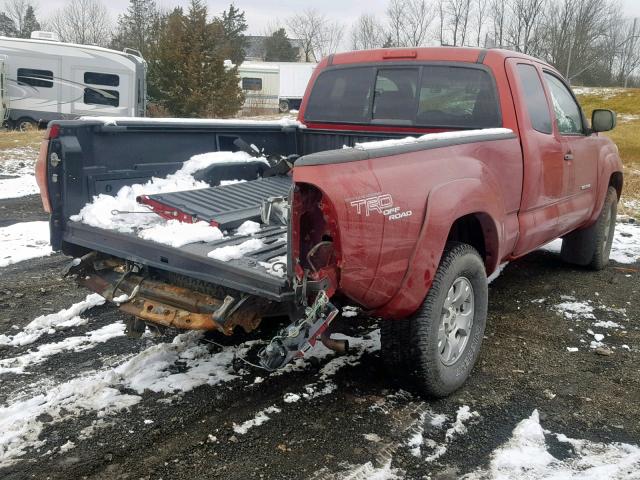 5TEUU42N57Z375852 - 2007 TOYOTA TACOMA ACC RED photo 4