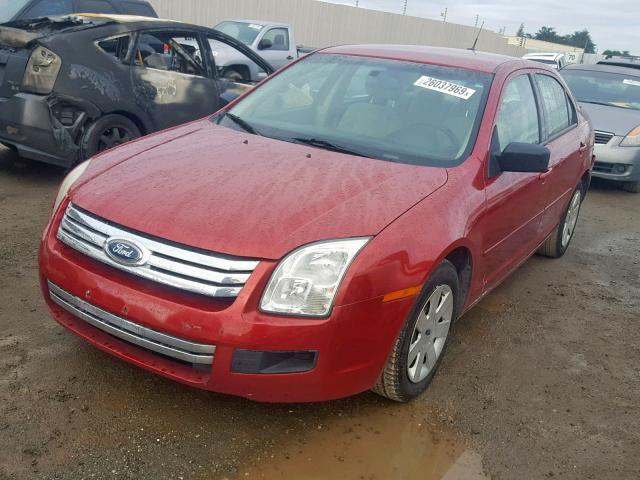 3FAHP06Z78R216790 - 2008 FORD FUSION S RED photo 2