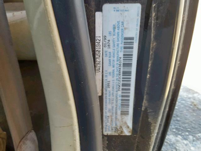 3VWCC21C9XM436374 - 1999 VOLKSWAGEN NEW BEETLE Qara foto 10