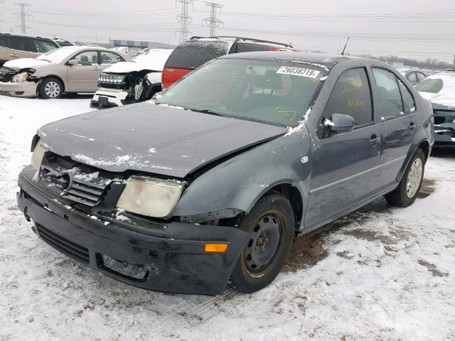 3VWRK69MX4M080787 - 2004 VOLKSWAGEN JETTA GL GRAY photo 2