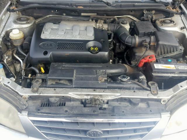 KNAFB121X35245442 - 2003 KIA SPECTRA BA SILVER photo 7