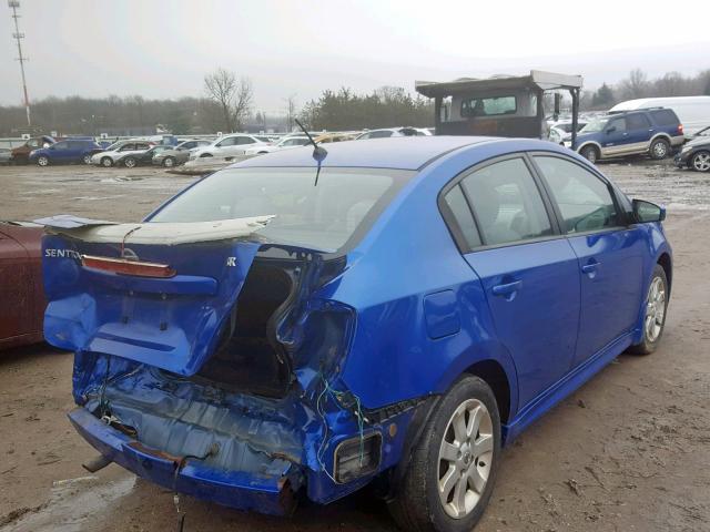 3N1AB6AP0AL701495 - 2010 NISSAN SENTRA 2.0 BLUE photo 4