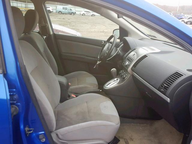 3N1AB6AP0AL701495 - 2010 NISSAN SENTRA 2.0 BLUE photo 5