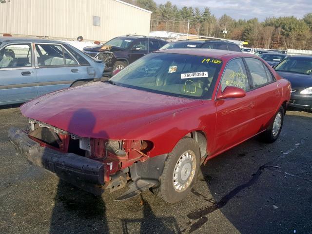 2G4WS52J351121717 - 2005 BUICK CENTURY CU RED photo 2