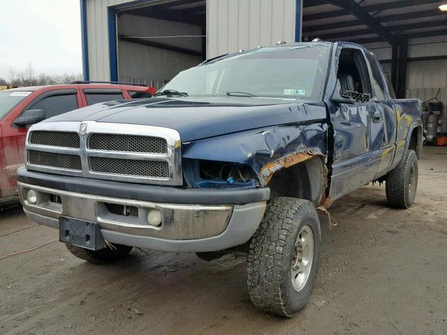 3B7KF23642M223032 - 2002 DODGE RAM 2500 BLUE photo 2