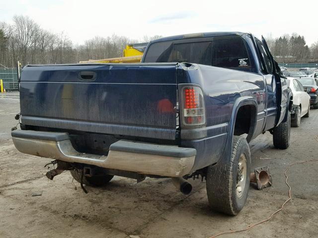 3B7KF23642M223032 - 2002 DODGE RAM 2500 BLUE photo 4