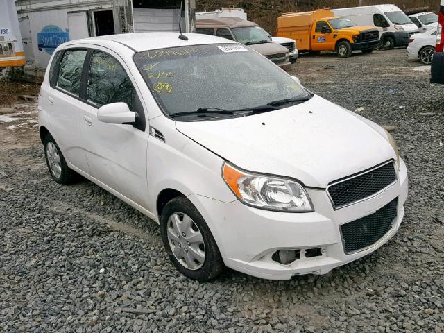 KL1TD66E89B312843 - 2009 CHEVROLET AVEO LS WHITE photo 1