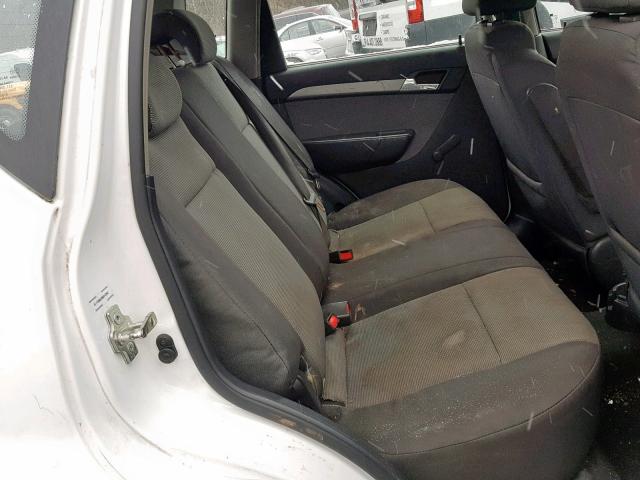 KL1TD66E89B312843 - 2009 CHEVROLET AVEO LS WHITE photo 6