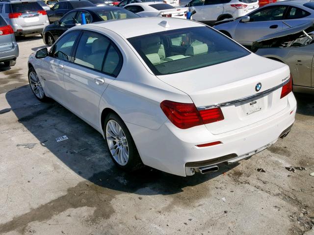 WBAYE4C53DD137190 - 2013 BMW 740 LI WHITE photo 3