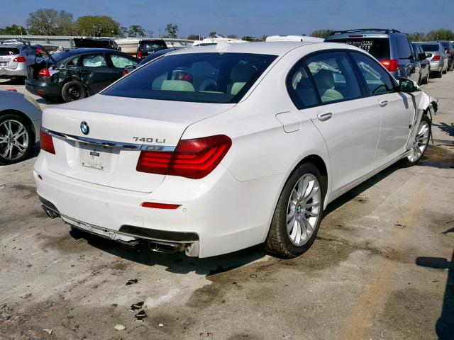 WBAYE4C53DD137190 - 2013 BMW 740 LI WHITE photo 4