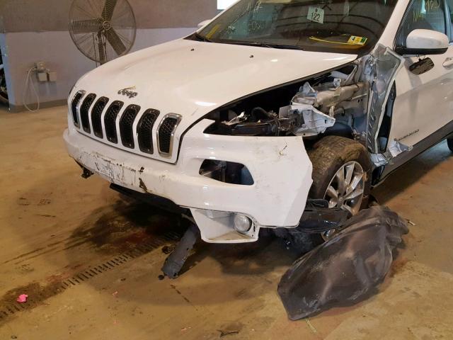 1C4PJMDB8GW309124 - 2016 JEEP CHEROKEE L WHITE photo 9