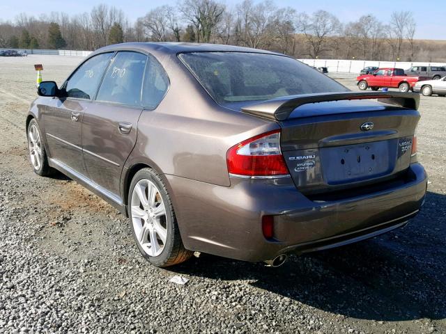 4S3BL856984214954 - 2008 SUBARU LEGACY 3.0 BROWN photo 3