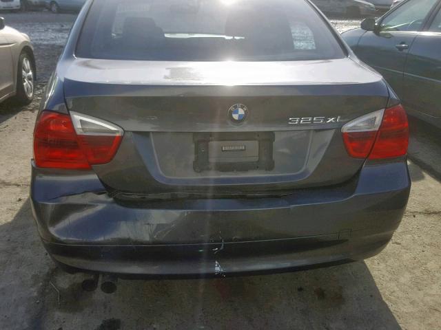 WBAVD13546KV02110 - 2006 BMW 325XI GRAY photo 9