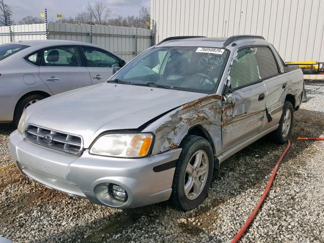 4S4BT62C567102237 - 2006 SUBARU BAJA SPORT SILVER photo 2