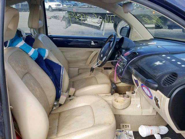 3VWDD21C21M463571 - 2001 VOLKSWAGEN NEW BEETLE ლურჯი ფოტო 5