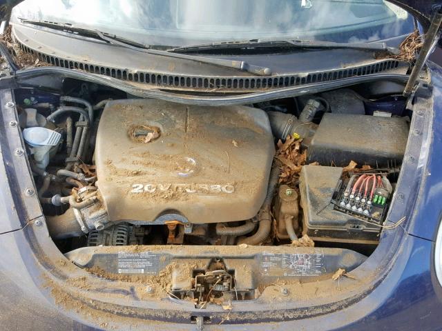 3VWDD21C21M463571 - 2001 VOLKSWAGEN NEW BEETLE ლურჯი ფოტო 7