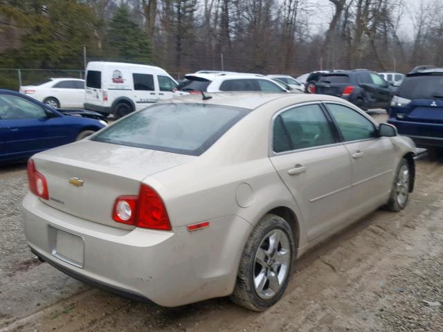1G1ZC5EBXAF218931 - 2010 CHEVROLET MALIBU 1LT CREAM photo 4