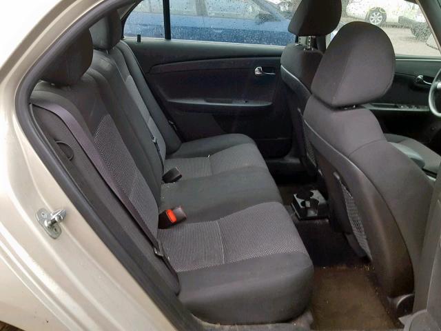 1G1ZC5EBXAF218931 - 2010 CHEVROLET MALIBU 1LT CREAM photo 6