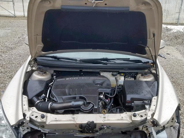 1G1ZC5EBXAF218931 - 2010 CHEVROLET MALIBU 1LT CREAM photo 7