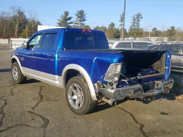 1C6RR7NT3GS150814 - 2016 RAM 1500 LARAM BLUE photo 3