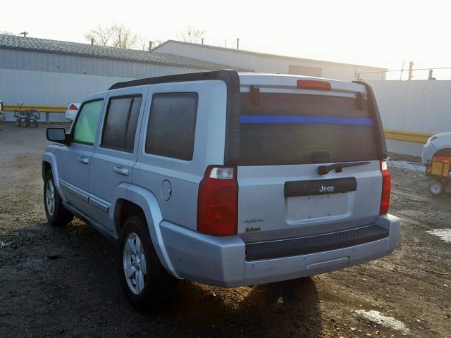 1J8HG48K27C586942 - 2007 JEEP COMMANDER SILVER photo 3