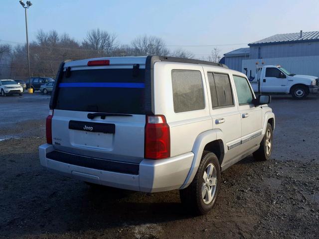1J8HG48K27C586942 - 2007 JEEP COMMANDER SILVER photo 4