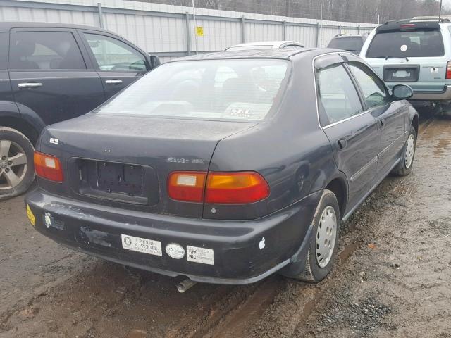 1HGEG8552PL026677 - 1993 HONDA CIVIC LX BLACK photo 4