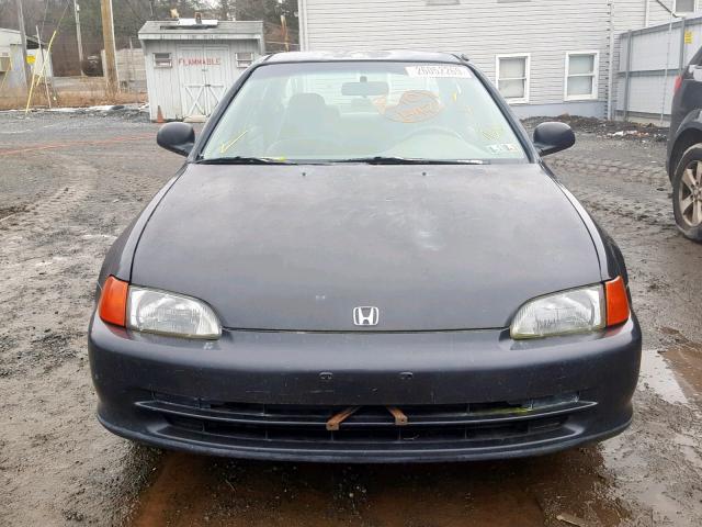 1HGEG8552PL026677 - 1993 HONDA CIVIC LX BLACK photo 9