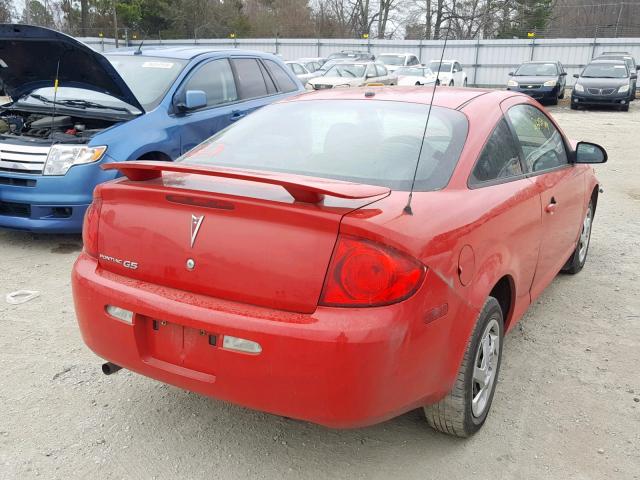 1G2AL18F787229356 - 2008 PONTIAC G5 RED photo 4